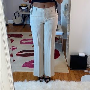 dress pants! black pinstripes, made by express